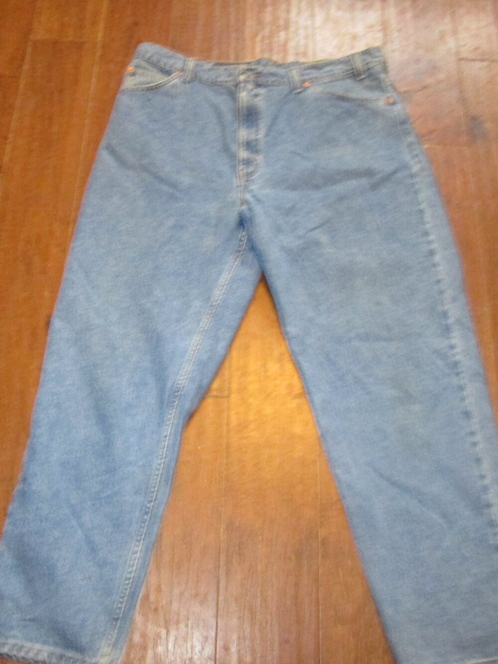 Levi's 550 tapered leg relaxed fit washed out USA orange tab grunge 90s 40x30